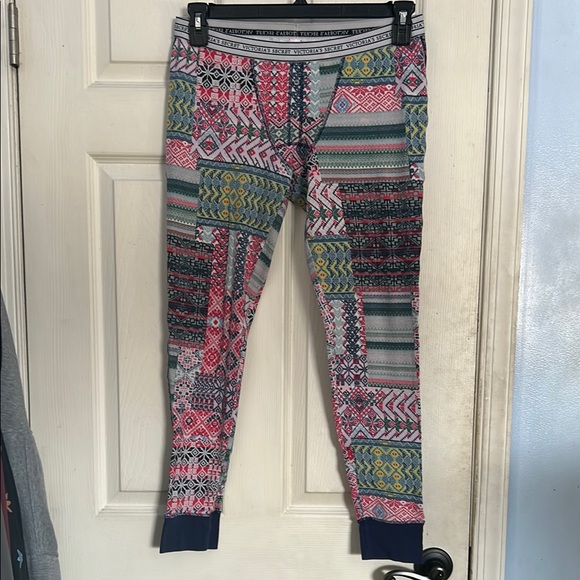 Victoria's Secret Other - Victoria’s Secret thermal holiday print jogger pajama pants size medium